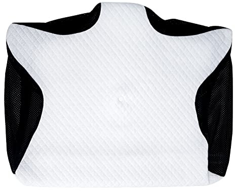 HOMCA Ersatzkissenbezug nur für PL02-Kissen, Waschbarer Kopfkissenbezug, Memory Foam Kissen Bezug, Ohne Memory Foam Kern, Schwarz