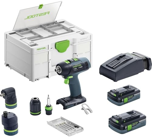 Festool Perceuse-visseuse sans fil T 18+3 HPC 4,0 I-Set