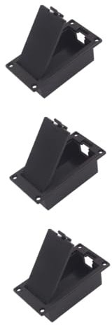 ibasenice 3pièces Boîtier De Pile pour Guitare Et Basse avec Connecteur Accessoire Pratique Et Noir