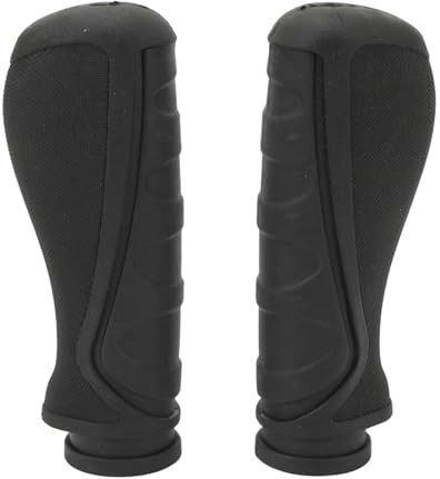 Cubierta De Agarre para Manillar De Scooter, Funda De Mango De Goma De 2 Piezas, Funda De Mango De Goma Antideslizante Absorbente De Golpes para Scooter Eléctrico SmartGyro(Negro)