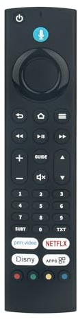 VINABTY Fire Replacement Voice Remote Control fit for Toshiba Ultra HD TV 43/50/55/65 UF3D Series 65UF3D63DAX 43UF3D63DA 50UF3D63DA 55UF3D63DA 65UF3D63DA 40S540K 32S540K Sub CT-8566
