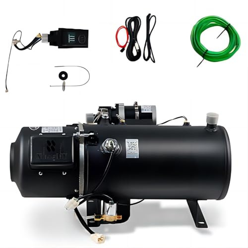 XmyXGAR 30kW 12V Hydronic Kühlmittelheizung, Flüssiger Brennstoff Heizung Diesel Warmwasserbereiter für Boot, Wohnwagen, Wohnmobil (12V 30KW All Set)