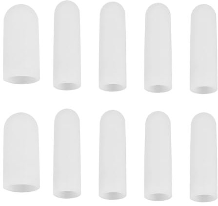 Protector de Dedos, 10 Piezas Silicona para Dedos, 2 Tamaños Protector Dedos Mano para Eczema de Manos, Artritis de Dedos, Agrietamiento de Dedos, Entorno de Trabajo Especial