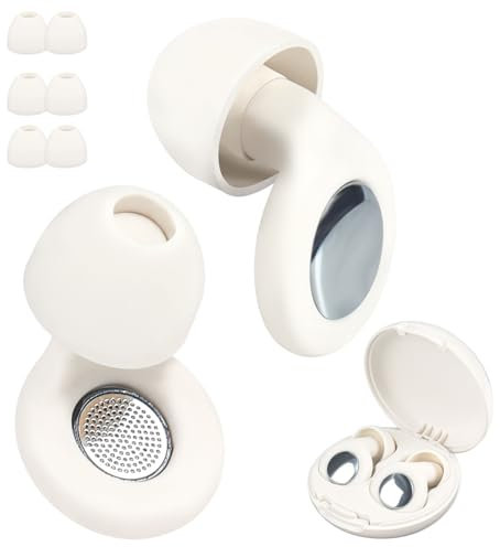 Ohrstöpsel zum Schlafen, Weiche Silikon Ohrstöpsel Wiederverwendbarer Gehörschutz Earplugs for Sleeping, Noise Cancelling SNR 30dB für Schlaf, Schnarchen, Konzert, Motorrad, Flugzeug