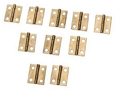 Mini Hinges Small Metal Cabinet Drawer Butt Hinges Connectors Jewelry Box Folding Butt Hinges for Home Furniture Hardware Door 10 PiecesFashion Design