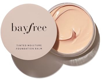 bayfree Tinted Moisture Foundation Balm, Foundation 24h Langzeit-Halt, Feuchtigkeitspflege, Leicht & Atmungsaktiv, Schweiß & Wasserdicht, Natürliches Finish, Buildable Coverage, Vegan Korean Makeup