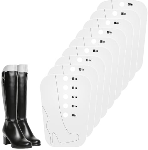 Apoway 4 Pieces (2 Pairs) Boot Shaper Form Inserts, Tall Boot Support | Reusable Shoe Tree Shape Holder for Women and Men, Clear