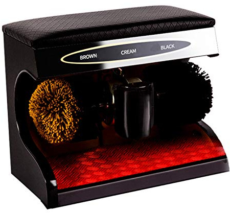 JTSMJQIE Shoe Polisher Automatic Induction Shoe Polish Mechanical Polishing Machine Electric Shoe Brush for Family Hotel Bank Office Shoe Brushes