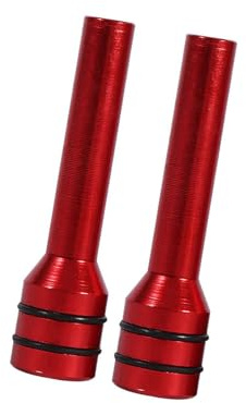 ERYUE 2 Pezzi Copertura Perni Pomello Serratura Porta Interna in Alluminio per Camion Auto, Effetto Decorativo con Design Semplice, per Serratura Porta di Sicurezza Auto (Rosso)
