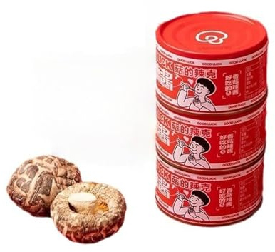 JOIYSVEN Sauce Chili Aux Champignons | Sauce Et Assaisonnement Pour Sautés Chinois |sauce piquante Riche En Umami, Épicée Et Délicieuse 80 G X 3 sauce piquante martin sauce chili sauce pad thai