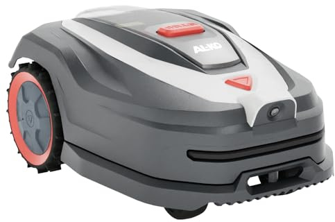 AL-KO Robot Tondeuse Robolinho® 1000 Vision, Largeur de Coupe de 21 cm, Li-ION 18 V/36 V, 5,0 Ah/2,5 Ah, Full HD, Tonte sans Fil pour Surfaces jusqu'à 1000 m²