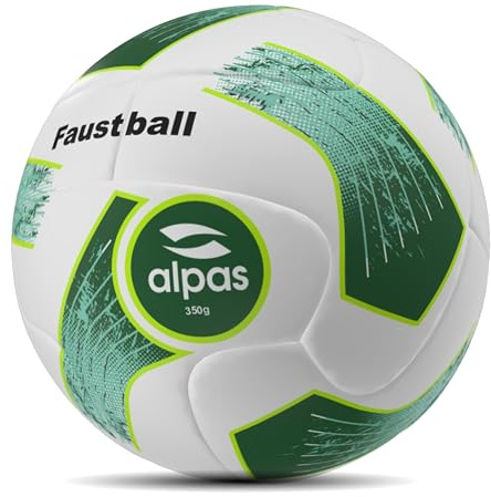 alpas Faustball 350g Wettkampf & Trainingsball - Offizielle Größe & Gewicht - Indoor & Outddor - Wetterfest & Langlebig - für Verein, Schule & Freizeit