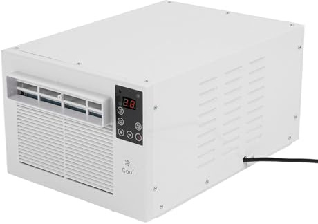 EIMSOAH Condizionatore Portatile, 2000 BTU Raffreddamento e Riscaldamento AC con Telecomando per Campeggio Dormitorio Ufficio Piccola Stanza (Spina europea 220 V)