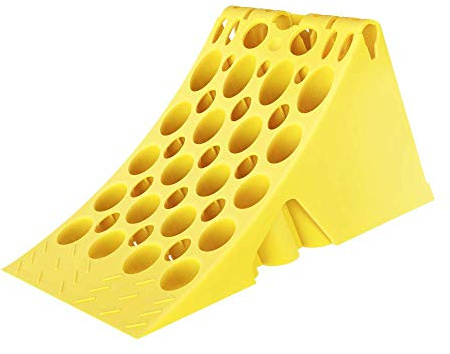 The Drive -14287- Unterlegkeil Hemmschuh Gelb mit Handgriff DIN 76051-E53