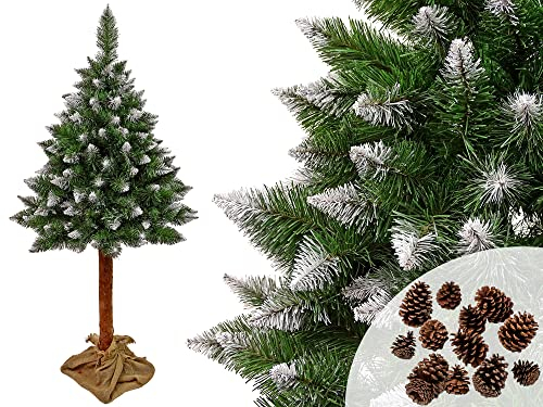 LEAN Toys Weihnachtsbaum Diamond Pine 3D auf Stamm 180 cm Schneeglitzer