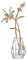 LONGWIN Künstliche Tigerlilien-Blumen mit Kristallvase, AB-beschichtete Kristall-Sammelfiguren, dekorative blühende Lilie, für Zuhause, Hochzeit, Geschenkidee für Muttertag, Valentinstag
