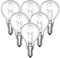 Klarlight 6 Pack E14 28W G45 Dimmable Halogen Bulb, Warm White 2700K Small Edison Screw Globe Halogen Bulb 240V, 40W Equivalent Classic Mini Globes Clear Round Light Bulbs