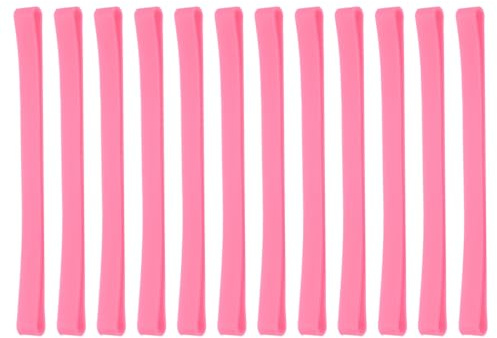 PATIKIL 12pz Fasce Elastiche in Gomma 5,5 x 10 Fasce Elastiche Rosa