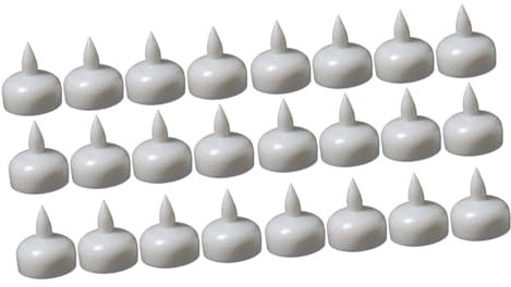 OSALADI Stk geführte schwimmende Kerze schwimmende teelichter wasserfeste Kerze LED Schwimmkerze Kerzenlampe kunststoff lichter stilvolle schwimmende Kerzenlichter Plastik Weiß
