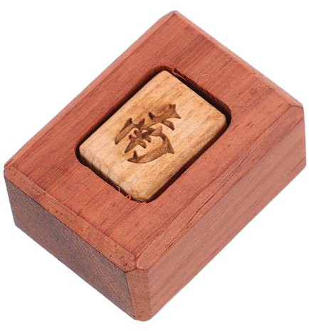 TOPBATHY Indicateur de Vent Mahjong en Bois Massif pour Joueurs de Mahjong Chinois, Taille Standard, Accessoire Traditionnel Gravé, Adapté aux Parties Familiales et Compétitions,