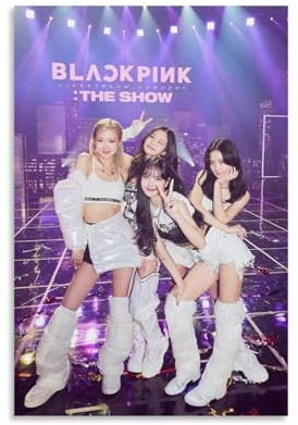Duboueu Blackpink Póster The Show Kpop Music Band Vintage Live Cover Para Habitaciones, Lienzo Estético Arte de Pared Decoración de Dormitorio Póster 30 x 45 cm (30 x 45 cm)