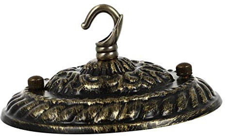 LIFKOME Lampadario Retrò Baldacchino Per Lampadario Piastra Copertura Del Soffitto Luci Piastra Del Soffitto Realizzato in Ferro Acciaio e Per Plafoniere Decorative Retrò Per Bar