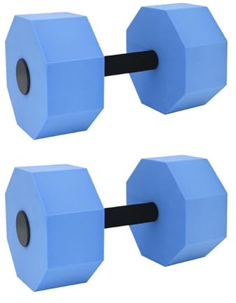 1 paio di manubri per aerobica, in schiuma, per aerobica, fitness ed esercizi in piscina
