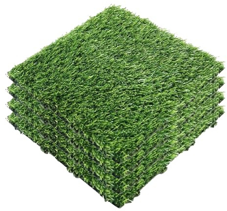 Césped artificial sintético de alta calidad para suelos al aire libre (21 piezas), fácil de instalar, bajo mantenimiento, perfecto para patios, jardines y zonas de juego.