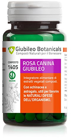 Integratore 100% naturale con ROSA CANINA, ECHINACEA E ASTRAGALO - utili per aumentare le difese dell'organismo soprattutto nella stagione invernale. 50 Capsule