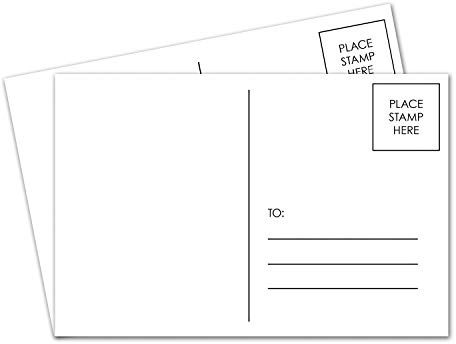 50 Blank White 4 x 6 Postcards – Postal Office Compliant (Mailable) – Holidays, Weddings, Birthdays, Small Businesses | Ready to Ship, No Envelopes Needed | Thick Durable 12Pt (0.012 in) Cardstock