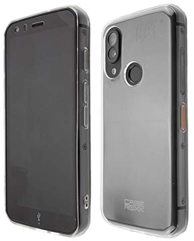 caseroxx Schutzhülle für Cat S62 / S62 Pro in transparent – Flexibles TPU-Case aus stoßfestem Gummi, passgenaue Handy-Tasche mit Kantenschutz & rutschfestem Grip