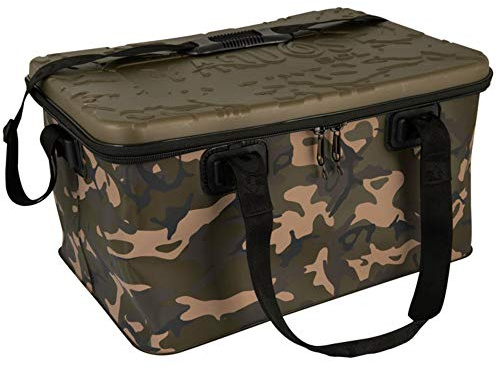 Fox Aquos Camolite 50L 51x37,5x27,5cm - Angeltasche für Angelzubehör, Tackletasche zum Karpfenfischen, Zubehörtasche für Angelkleidung & Tackle