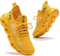 Dannto Scarpe da Corsa da Uomo e da Donna, Leggere, Traspiranti, Antiscivolo, per Palestra, Fitness, attività all'aperto, alla Moda, Giallo, 38 EU