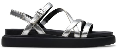 Clarks Aristella Rose - Sandali Da donna, Silver Metallic,