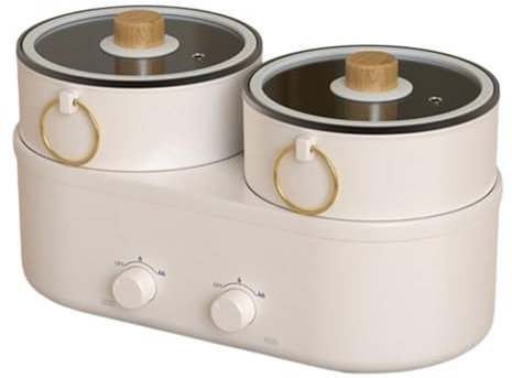 Mijoteuse domestique, marmite électrique divisée, cuisinière électrique multifonctionnelle, marmite électrique, 2 températures réglables,B