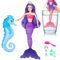 HAPITOIZ Magical Color Changing Mermaid Doll, Princess Mermaid Toy with Seahorse & Dolls Accessories - Mermaid Bath Toys