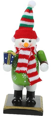 ABOOFAN Schiaccianoci di Natale kit Ghirlanda di Natale nevicare Regali immediato cameretta culla cam ornamento di natale schiaccianoci mestiere di schiaccianoci pupazzo di neve Di legno