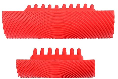 DOITOOL Herramienta para Decorar Paredes Herramienta para Pintar con Vetas de Madera 2 Piezas Herramienta con Vetas de Madera para Obras de Arte Sencillas Y Prácticas