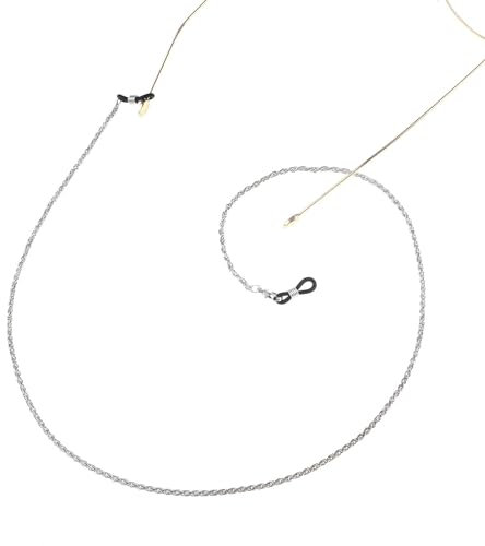 AAIXXIZAO Brillenkette Brillenkette Metall Brillenkette Brillen-Hängeseil Frittierte Teigdrehungen Kette Brillenzubehör Weiß K