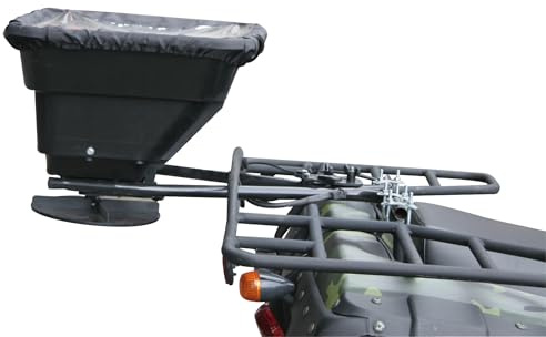 P. Lindberg Elektrischer Streuer für ATV und Quad, 12-V-Düngerstreuer | Streubreite 3–6 m, ideal für Saatgut, Streusalz,Sand & Dünger,lässt sich problemlos an Quads,ATVs & Rasentraktoren anbringen