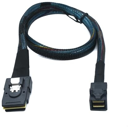 System-S SFF-8643 Câble 50 cm Mini SAS HD vers SFF-8087 Adaptateur pour disque dur SSD carte mère