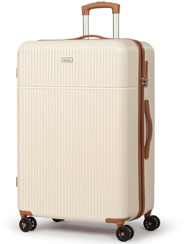 H.yeed Carry on Suitcase ABS Hard Shell Lightweight Small Trolley Travel Cabin Luggage with 4 Double Spinner Wheels TSA Lock for Man, 28