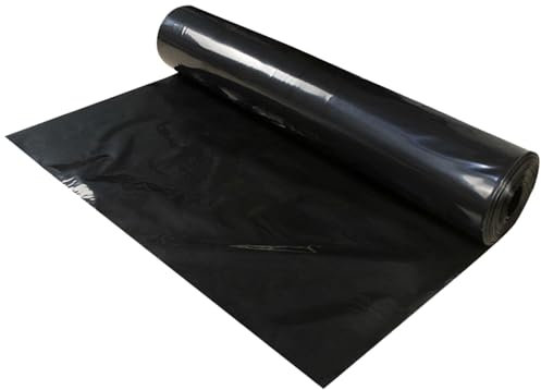 Fiskdammsfolie 1x6m 3x4m 5x8m 7x10m 8x12m Svart ogenomträngligt dammmembran för koi och fiskpooler, fontäner och bäckar Trädgårdsdammsfolie Flexibelt underlag(6x10m)