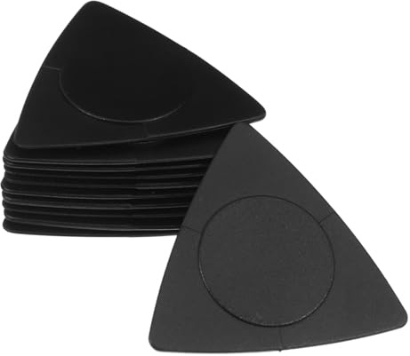 LOLIPPYY 20 Stück Teiliges Dreieck Plektren aus Abs Material Rutschfest Verschiedene Stärken Folk Gitarre Zubehör Komfortable Oberfläche Warmes Klangbild Geeignet für Akustikgitarre