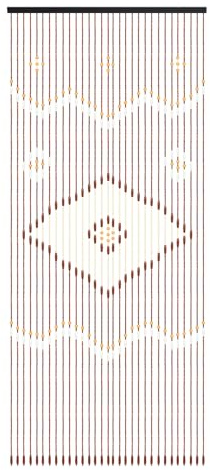 Tyvotrend Universal Beaded Door Curtain Wooden Bamboo, Handmade Hanging Bead Curtain for Doorways, Room Partition, 35.43x81.89in (90x208cm)