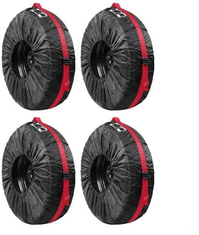 MeevrgR Däckväska hjulskydd med vattentätt och dammtätt material, justerbara spännen och sladd för säker passform, lämplig för reservdäckets diameter upp till 80 cm