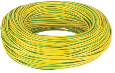 PVC Sleeving Yellow/Green Earth Electrical Cable Protection Flexible Tubing (6mm, 5 Metre)