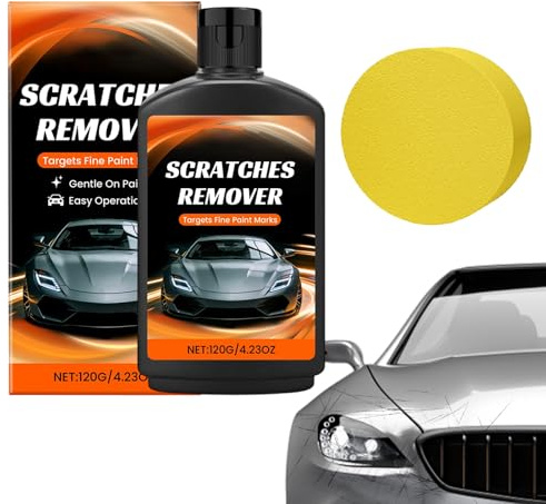 Autolack-Erneuerer | schnelle Polierpaste und 120 g, Zubehör für Auto-Polierarbeiten | für Schäden an Kratzern und Rissen auf Karosserie, Stoßstangen, Türen, Rädern, Motorrädern, Booten