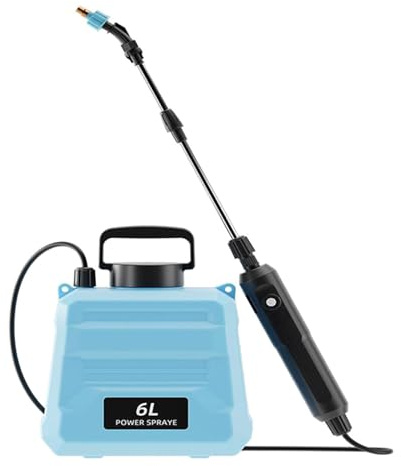 lazyfun Aspersor Eléctrico Recargable Con Varilla Retráctil Para Deshierbe Jardín Botella Aspersora Eléctrica