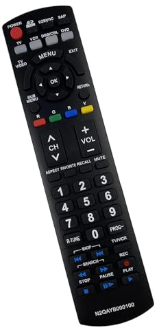 CAZSTYK Telecomando ergonomico per televisori LCD N2QAYB000100 con programmazione universale
